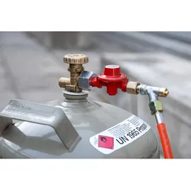 Rothenberger Regler 4 bar mit Gasschlauch 2,5m für Abflammgeräte 3/8" 5- & 11kg-Flaschen