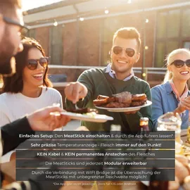 The Meat Makers Grillthermometer The MeatStick-Set gelb