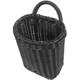 BESTYASH Geflochtener Hängekorb Aus Rattan Hängekorb Wandkorb Aufbewahrungskorb Für Küche Und Badezimmer Natürlicher Wandhängekorb Mit Praktischem Stauraum
