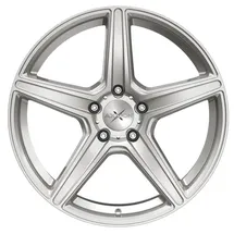 Axxion AX7 solid titanium silber matt Lakiert Alufelge 18 Zoll ET42 5x112 ML72.6