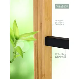 holz4home Getränkekistenregal 56 x 32 x 153 cm Braun/Schwarz