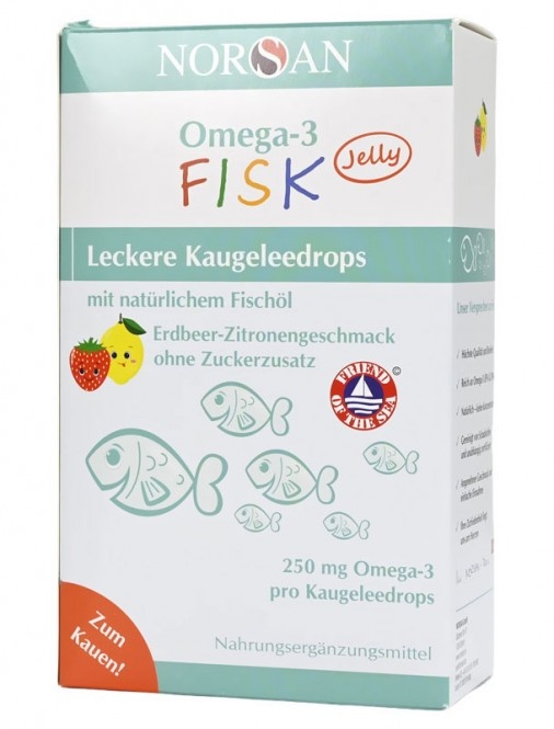 NORSAN Omega-3 Fisk Jelly (45St)