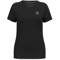 Odlo V-neck F-dry Short Sleeve T-shirt Schwarz S Frau