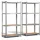 VOUNOT Lagerregal 4 Böden Stahl 160x80x40cm braun