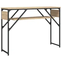 VidaXL Konsolentisch mit Ablage Sonoma-Eiche 105x30x75cm Holzwerkstoff