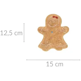 Home Styling Servierplatte Cookie, Lebkuchenfigur, 15 X 12,5 cm,