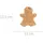 Home Styling Servierplatte Cookie, Lebkuchenfigur, 15 X 12,5 cm,