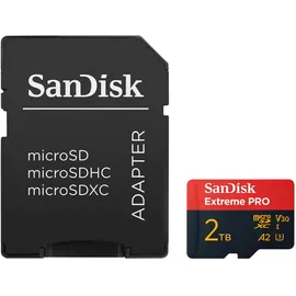 SanDisk Extreme Pro microSDXC UHS-I U3 V30 A1 2 TB + SD-Adapter