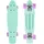 Star-Skateboard Kicktail grün