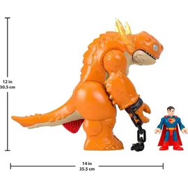 Imaginext Superman Imaginext Actionfigur 7,6 cm und Monster 25 cm, mehrfarbig