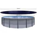 Quick Star Poolabdeckung Rund schwarz 460 cm