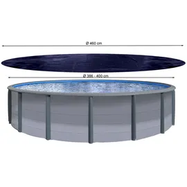 Quick Star Poolabdeckung Rund schwarz 460 cm