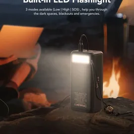 VEGER Tank Boost 56000 mAh, 100 W, 207.50 Wh), Powerbank 130W