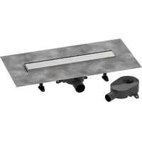 Hansgrohe RainDrain Go Komplettset Duschrinne 500 rückseitig befliesbar für Standard-/flache Installation, 56270800 rücks.beflies.Stand./flache Instal.BST