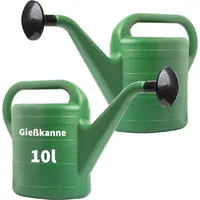 2friends - Robuste 10L Gießkanne, Klassisch Grün, 2er Set