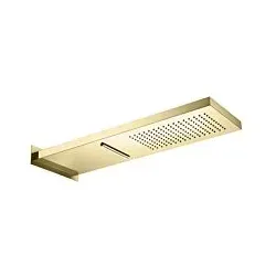 Herzbach LIVING SPA Wand-Regenbrause 30.661600.2.03 537x165mm Regen/Schwall PVD Gold