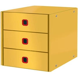 Leitz Click & Store Cosy Schubladenbox mit 3 Laden, gelb (53680019)