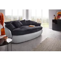INOSIGN Big-Sofa Aruba, gemütliches Megasofa in XXL in organischer Form mit vielen Kissen schwarz