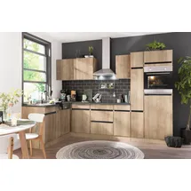 OPTIFIT Winkelküche Roth L-Form 300 cm beige