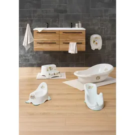 KEEEPER Kinderhocker Igor 40 x 37 x 21 cm Kunststoff weiß Bär