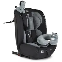 Moni Kindersitz i-Size i-Safe (76-150cm) Isofix, Top Tether, 13-fach verstellbar grau