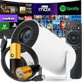 Projektor Deeped Hy300a 4K Android Smart TV 130 Wifi Mini Beamer - Weiß