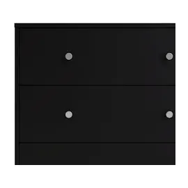 VCM ebuy24 Kommode breit mit 6 Schubladen, Schwarz