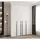 abiks möbel Drehtürenschrank COMO 170 x 245,5 x 40 cm Schwarz/Weiß