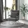 Homcom Schlafsessel Kunstleder 69 x 80 x 65 cm Grau mit Kissen