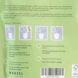 luterna Kerzengranulat mit Duft 400 g weiß