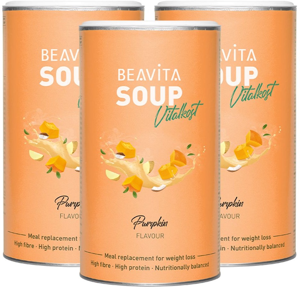 BEAVITA Soupe minceur, Courge 3x540 g poudre soluble pour injection, perfusion ou inhalation