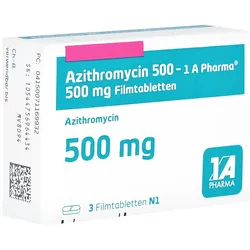 AZITHROMYCIN 500-1A Pharma Filmtabletten 3 St