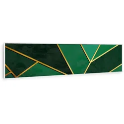 Klarstein Wonderwall Air Art Smart Infrarotheizung Grüne Linie 120x30cm 350W Mehrfarbig