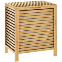 CASARIA Wäschekorb Bambus 62L Wäschesack herausnehmbar