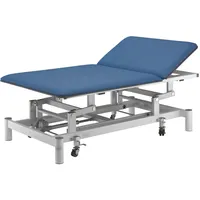 Bobathliege Pro Power mit Kopfteil und Radhebesystem, Taubenblau