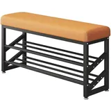 Hti-Living Schuhregal 100 x 50 x 30 cm 2 Ebenen / orange