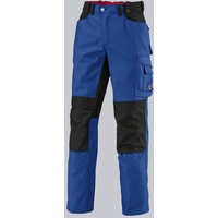 BP Workwear 1789-555-13 Arbeitshose - Gummizug im Rücken - Bundfalten - Normale Passform - Größe: 62n - Farbe: königsblau/schwarz