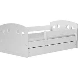 les tendances Kinderbett Julia 80 x 160 cm Holzwerkstoff lackiert weiß