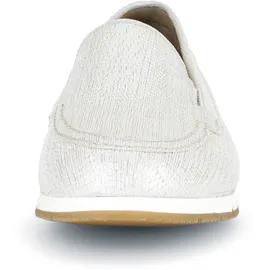 Gabor Slipper Schuhe hellgrau metallic 82.414.80 für Damen, gold, Größe 38 EU 5 UK