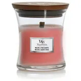 Woodwick Duftkerze Melone & Rosa Quarz Duftkerze 85g