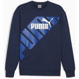 Puma Puma, Herren, Pullover, POWER Graphic Crew TR, Blau, (L)