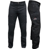 PROANTI Motorradhose aus Jeans und mit Aramid verstärkt schwarz XS