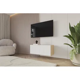 altdecor NOA-2 Lowboard 100 cm x 40 cm x 40 cm Weiß Holzwerkstoff