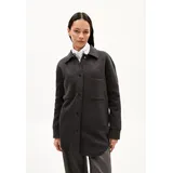 Armedangels Damen Strickjacke aus Bio-Woll Mix ALMARAA Loose Fit Steel Melange - S