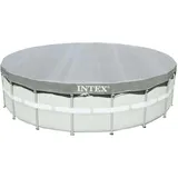 Intex Deluxe Poolabdeckung Rund blau 488 cm