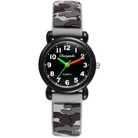 Lancardo Armbanduhren Herren Jugendliche Sportsuhren: Süße Analog Quarzuhr Teenager Uhr mit Arabische Ziffern Tarnfarbige Silikonarmband Uhren Studentenuhren Geschenke für Jungen gau
