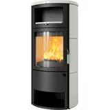 Kaminofen Hark 77 GT ECOplus 8 kW - Ofenkacheln: creme-weiss - Korpus: graphit