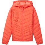 TOM TAILOR Denim Damen Lightweight Jacke mit recyceltem Polyester, rot, Uni, Gr. XL