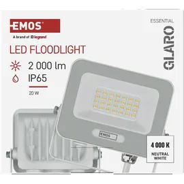EMOS LED Aluminium-Strahler 20 W 20 cm 1 Stück weiß