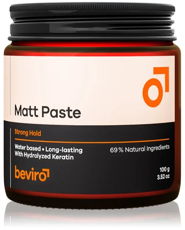 Beviro Matt Paste Strong Hold Paste für das Haar Matt 100 g